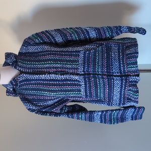 Baja Joe knit drug rug zip-up hoodie